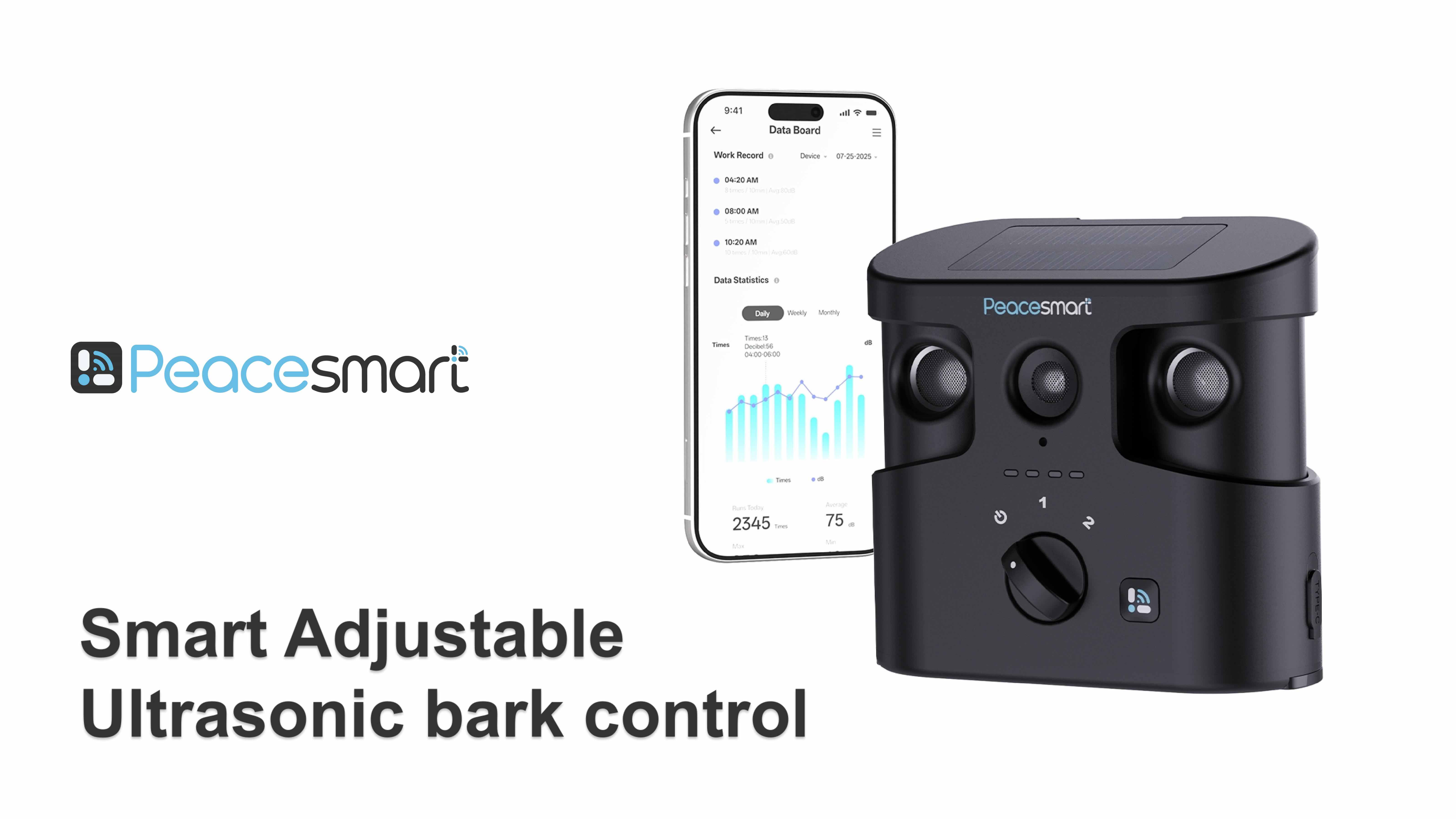 Smart adjustable ultrasonic bark control